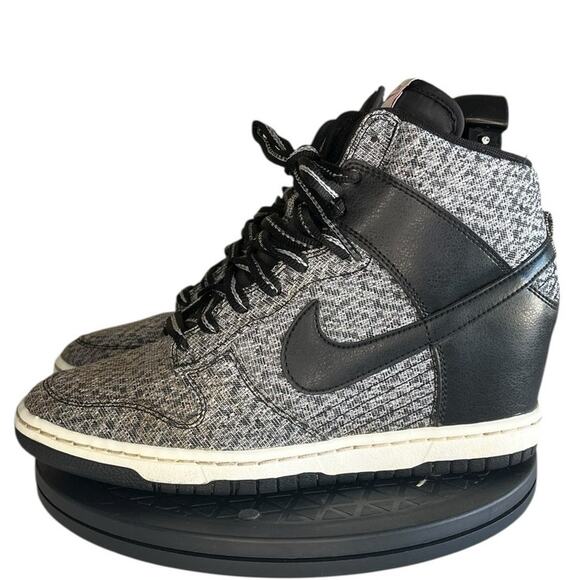 Women's Nike Dunk Sky Hi TXT 644410-001 Leather Athletic Sneaker Size 8 Gray - Picture 1 of 6